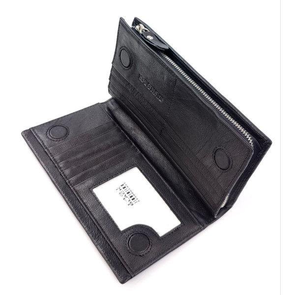 Черный Кошелек Кожа Унисекс SF-1431-Black: стильный аксессуар для организации вашего образа