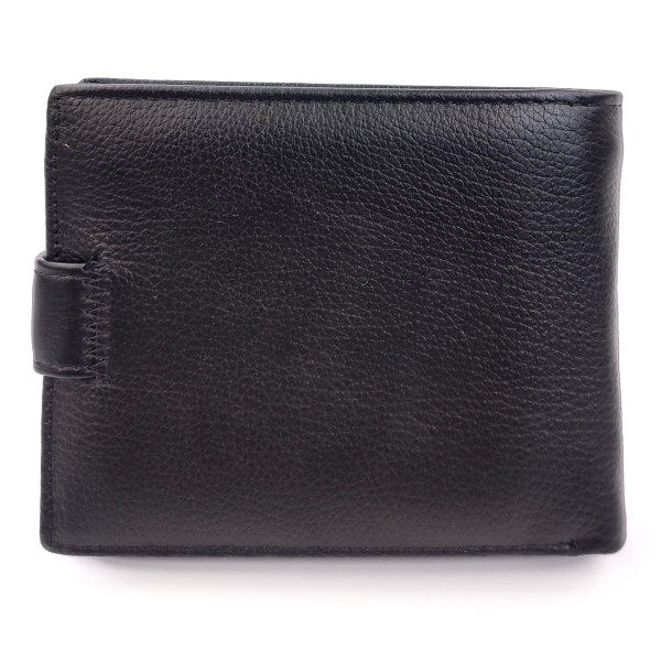 Мужской Черный Кожаный Кошелек SF-M2215-Black: стильный аксессуар для организации вашего образа