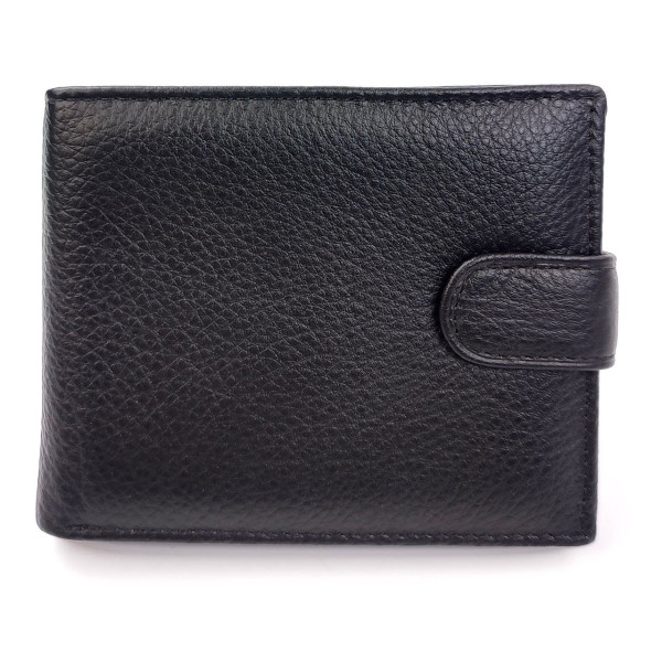 Черный Мужской Кошелек из натуральной кожи SF-M2213-Black: стильный аксессуар для организации вашего образа