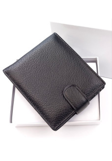 Черный Мужской Кошелек из натуральной кожи SF-M2213-Black 