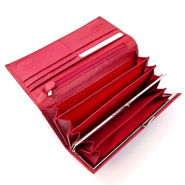 Темно-Красный Женский Кожаный Кошелек SF-HN826-Dark-red: стильный и практичный аксессуар