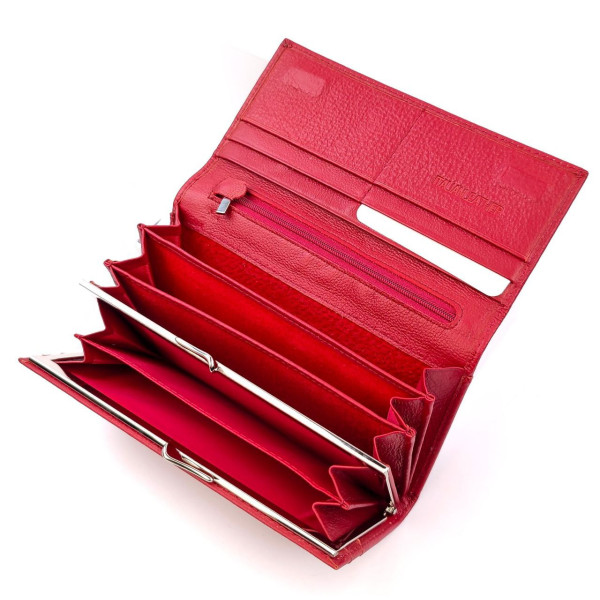 Темно-Красный Женский Кожаный Кошелек SF-HN826-Dark-red: стильный и практичный аксессуар