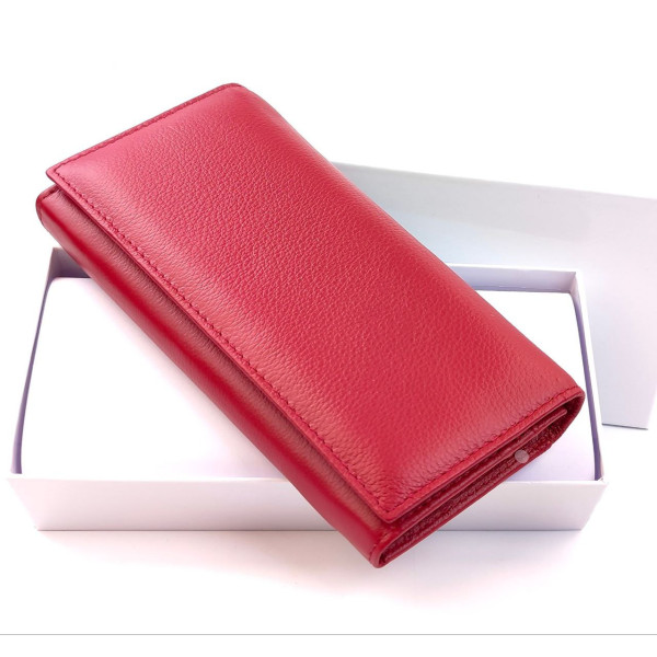 Темно-Красный Женский Кожаный Кошелек SF-HN826-Dark-red: стильный и практичный аксессуар