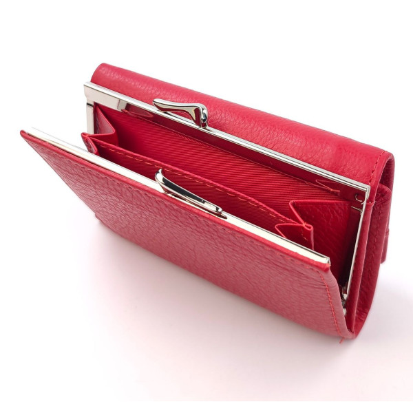 Красный Женский Кожаный Кошелек SF-K711H09-Red: стильный аксессуар для организации вашего образа