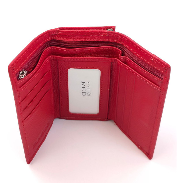 Красный Женский Кожаный Кошелек SF-K711H09-Red: стильный аксессуар для организации вашего образа