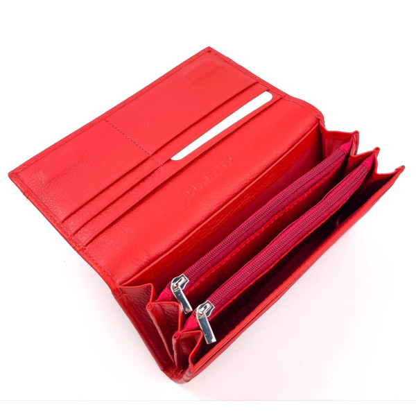 Женский Красный Кошелек из натуральной кожи SF-K-515-H09-Red: стильный аксессуар для организации вашего образа