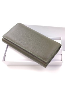Светло-зеленый Женский Кошелек Кожа SF-HN826-Light-green 