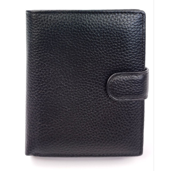 Черный Мужской Кожаный Кошелек SF-M09L-Black: стильный аксессуар для организации вашего образа