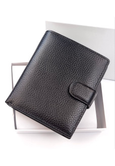 Черный Мужской Кожаный Кошелек SF-M09L-Black 