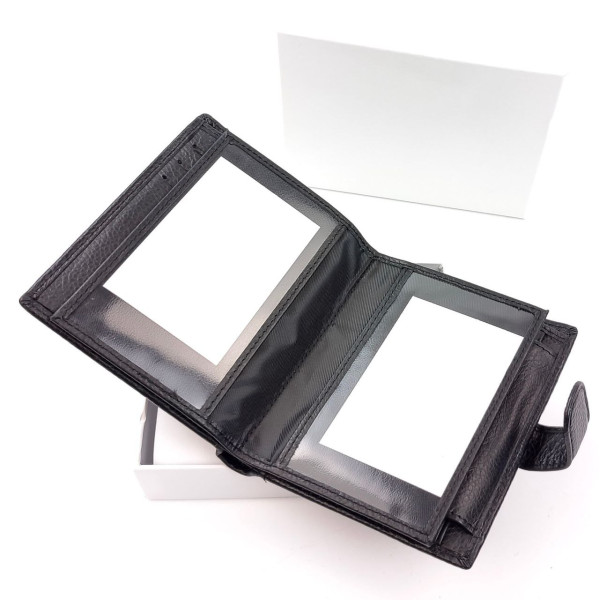 Черный Мужской Кожаный Кошелек SF-M09L-Black: стильный аксессуар для организации вашего образа