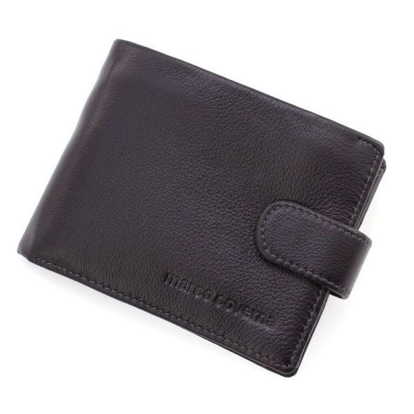Оригинальный кошелек из кожи  12,5х10 Marco Coverna 22-538-MC (18090) черный