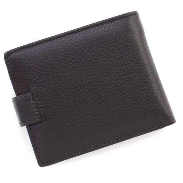 Кошелек из кожи для парней с отделом для документов 11х9,5 Marco Coverna M13-208 (21589) черный