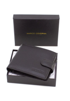 Кошелек из кожи для парней с отделом для документов 11х9,5 Marco Coverna M13-208 (21589) черный