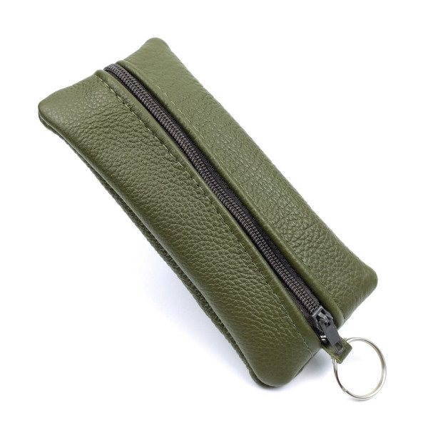 Практичная ключница из натуральной кожи JZ N1644-4 зеленая