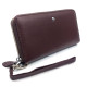 Красивый классический  кошелек - клатч из кожи для женщин  Salfeite F-38-1-BROWN коричневый
