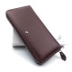 Красивый классический  кошелек - клатч из кожи для женщин  Salfeite F-38-1-BROWN коричневый