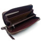 Красивый классический  кошелек - клатч из кожи для женщин  Salfeite F-38-1-BROWN коричневый