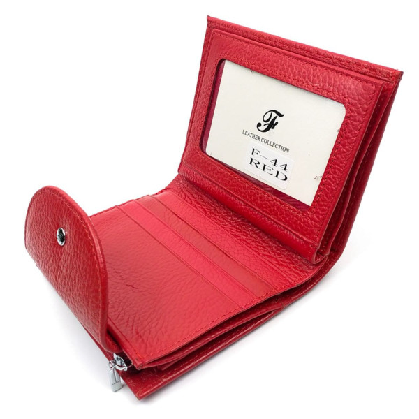 Маленький кошелек из кожи для женщин Salfeite F-44-RED красный