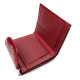 Женский  маленький лаковый кошелек из кожи Salfeite F-AE44-RED красный