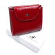 Женский  маленький лаковый кошелек из кожи Salfeite F-AE44-RED красный