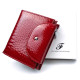 Женский  маленький лаковый кошелек из кожи Salfeite F-AE44-RED красный