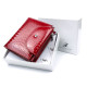 Женский  маленький лаковый кошелек из кожи Salfeite F-AE44-RED красный