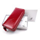 Яркий и современный лаковый кошелек из кожи для девушек Salfeite F-AE39-RED красный