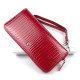 Лаковый кошелек из кожи с ремешком для руки Salfeite F-AE38-1-RED красный