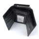 Женский кожаный кошелек с монетницей Salfeite F-2155-BLACK черный
