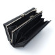 Женский кожаный кошелек с монетницей Salfeite F-2155-BLACK черный