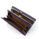 Функциональный  кошелек из кожи для девушек Salfeite F-2155-VIOLET фиолетовый