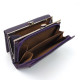 Функциональный  кошелек из кожи для девушек Salfeite F-2155-VIOLET фиолетовый