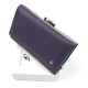 Функциональный  кошелек из кожи для девушек Salfeite F-2155-VIOLET фиолетовый