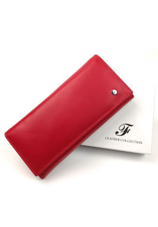 Кошелек из кожи женский с монетницей Salfeite F-501-RED красный
