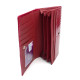 Женский кожаный лаковый кошелек на кнопке HENGHUANG HH-AE1518-RED красный