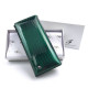 Вместительный стильный лаковый кошелек Salfeite F-AE150-1-GREEN зеленый