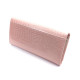 Модный лаковый кошелек из кожи с тиснением  Salfeite F-AE150-1-PINK розовый (пудра)