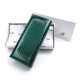 Вместительный стильный лаковый кошелек Salfeite F-AE150-1-GREEN зеленый