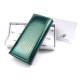 Вместительный стильный лаковый кошелек Salfeite F-AE150-1-GREEN зеленый