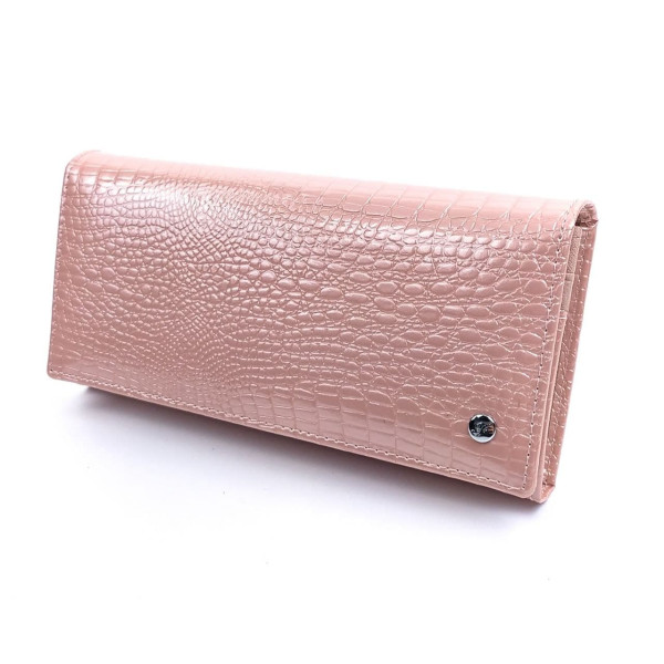 Гаманець з лакової шкіри для дівчат із монетницею Salfeite F-AE501-1-PINK рожевий (пудра)