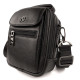 Мужская кожаная сумка-барсетка с ручкой H.T. Leather N2003-6 16х20х9см черная