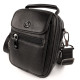Мужская кожаная сумка-барсетка с ручкой H.T. Leather N2003-6 16х20х9см черная