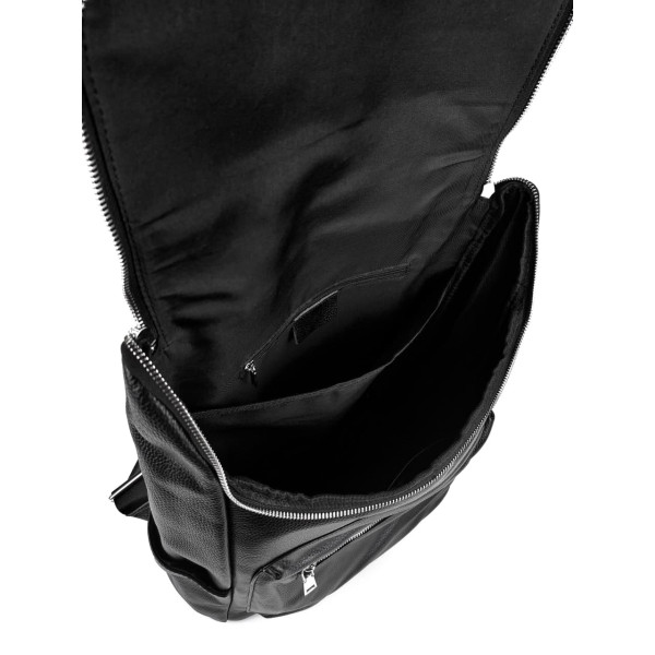 Повседневный кожаный рюкзак JZ NS68008-1 черный