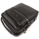Стильная мужская кожаная сумка с ручкой H.T. Leather N407-13 17,5х21,5х9см черная