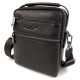 Стильная мужская кожаная сумка с ручкой H.T. Leather N407-13 17,5х21,5х9см черная
