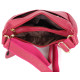 Молодіжна сумка зі шкіри з ременем через плече JZ NS668-рожева