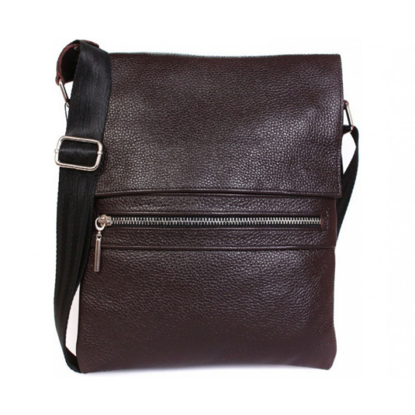 Чоловіча сумка з натуральної шкіри коричнева ALVIbag av-99brown