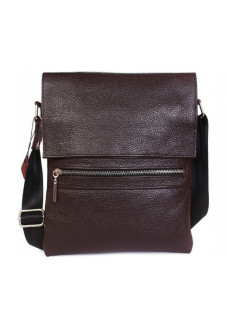 Мужская сумка из натуральной кожи коричневая ALVIbag av-99brown