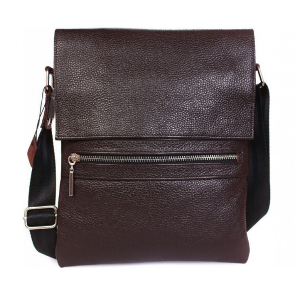 Чоловіча сумка з натуральної шкіри коричнева ALVIbag av-99brown