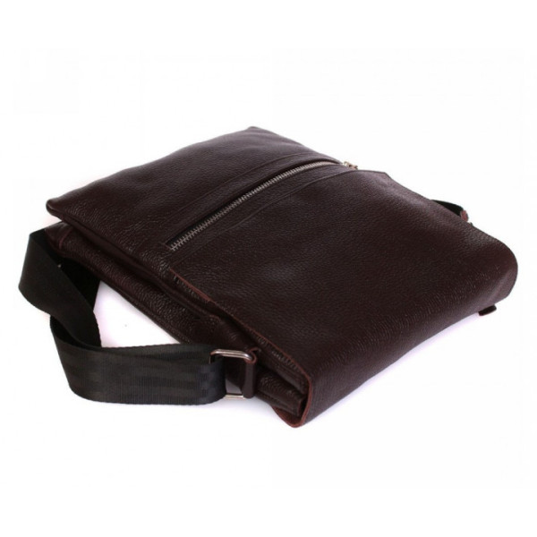 Чоловіча сумка з натуральної шкіри коричнева ALVIbag av-99brown